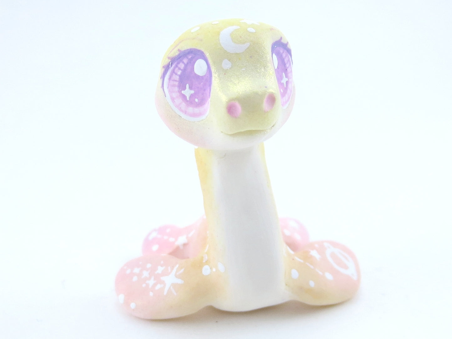 Sunset Ombre Nessie - Loch Ness Monster Figurine - Polymer Clay Kawaii Animals