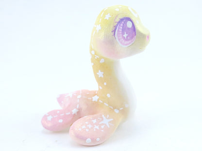 Sunset Ombre Nessie - Loch Ness Monster Figurine - Polymer Clay Kawaii Animals