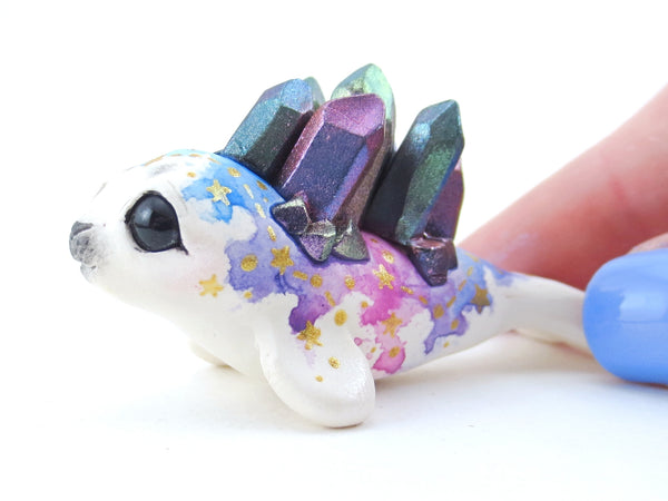 Constellation Watercolor Effect Color-Shift Crystal Baby Seal Figurine - Polymer Clay Kawaii Animals