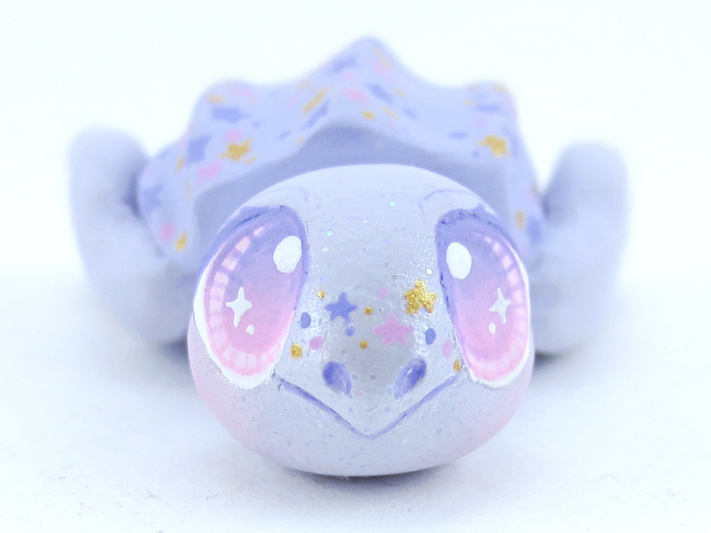 Periwinkle Leatherback Turtle Figurine - Polymer Clay Kawaii Animals