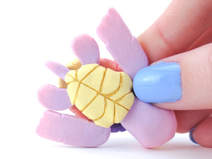 Sunset Ombre Night Sky Turtle Figurine - Polymer Clay Kawaii Animals (version 2)