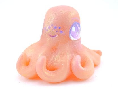 Star Freckles Octopus Figurine - Polymer Clay Kawaii Animals