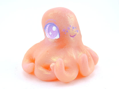 Star Freckles Octopus Figurine - Polymer Clay Kawaii Animals