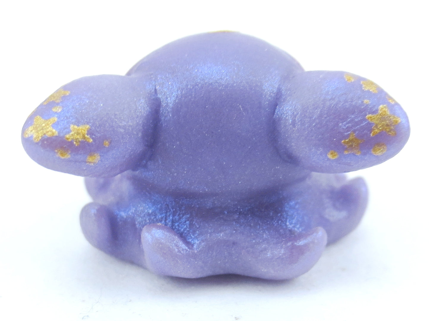 Star Freckles Purple Baby Dumbo Octopus Figurine - Polymer Clay Kawaii Animals