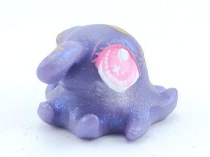 Star Freckles Purple Baby Dumbo Octopus Figurine - Polymer Clay Kawaii Animals