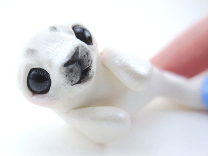 Baby Seal Figurine - Polymer Clay Kawaii Animals