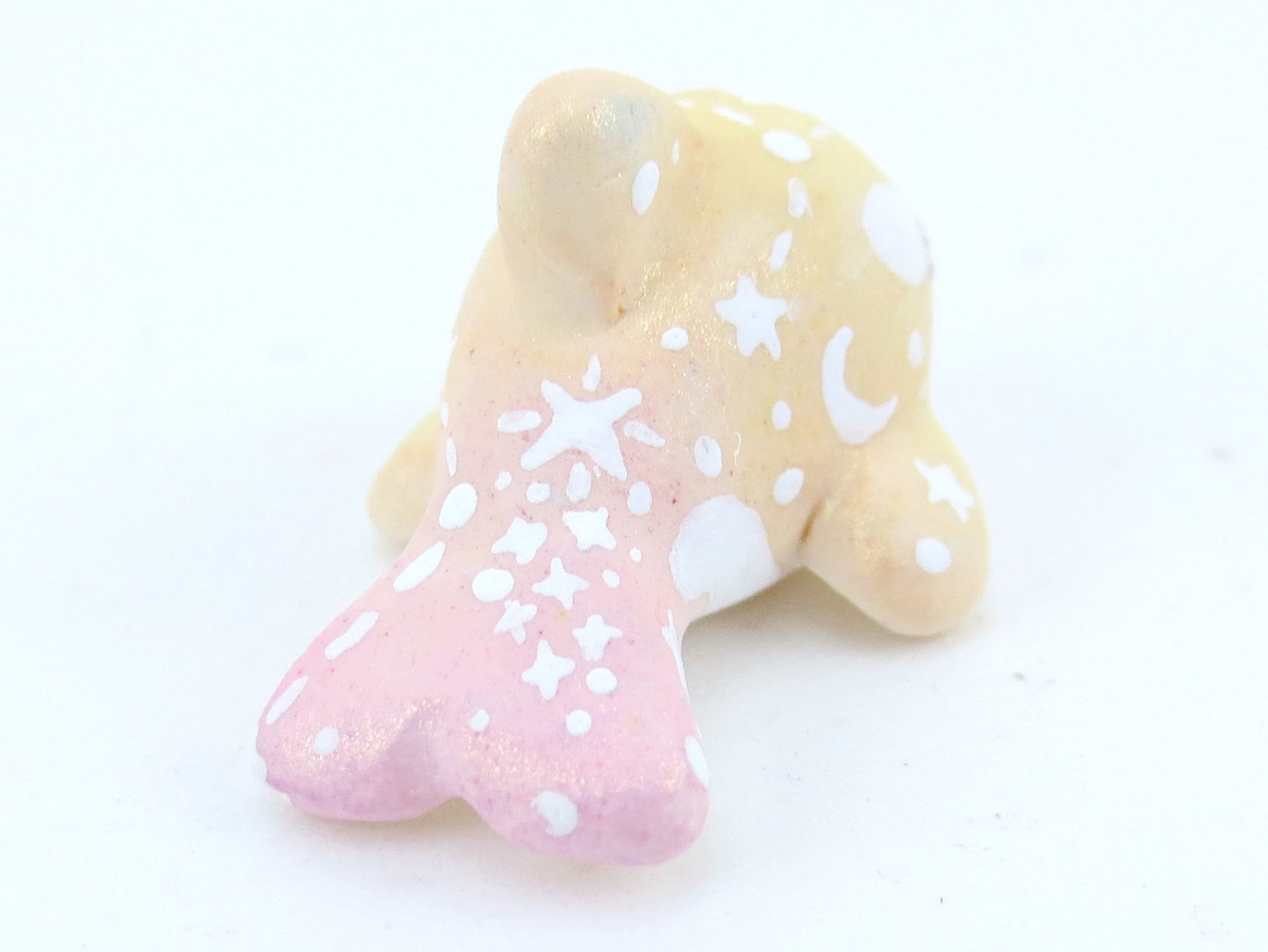 Mini Baby Sunset Ombre Constellation Orca Figurine - Polymer Clay Kawaii Animals