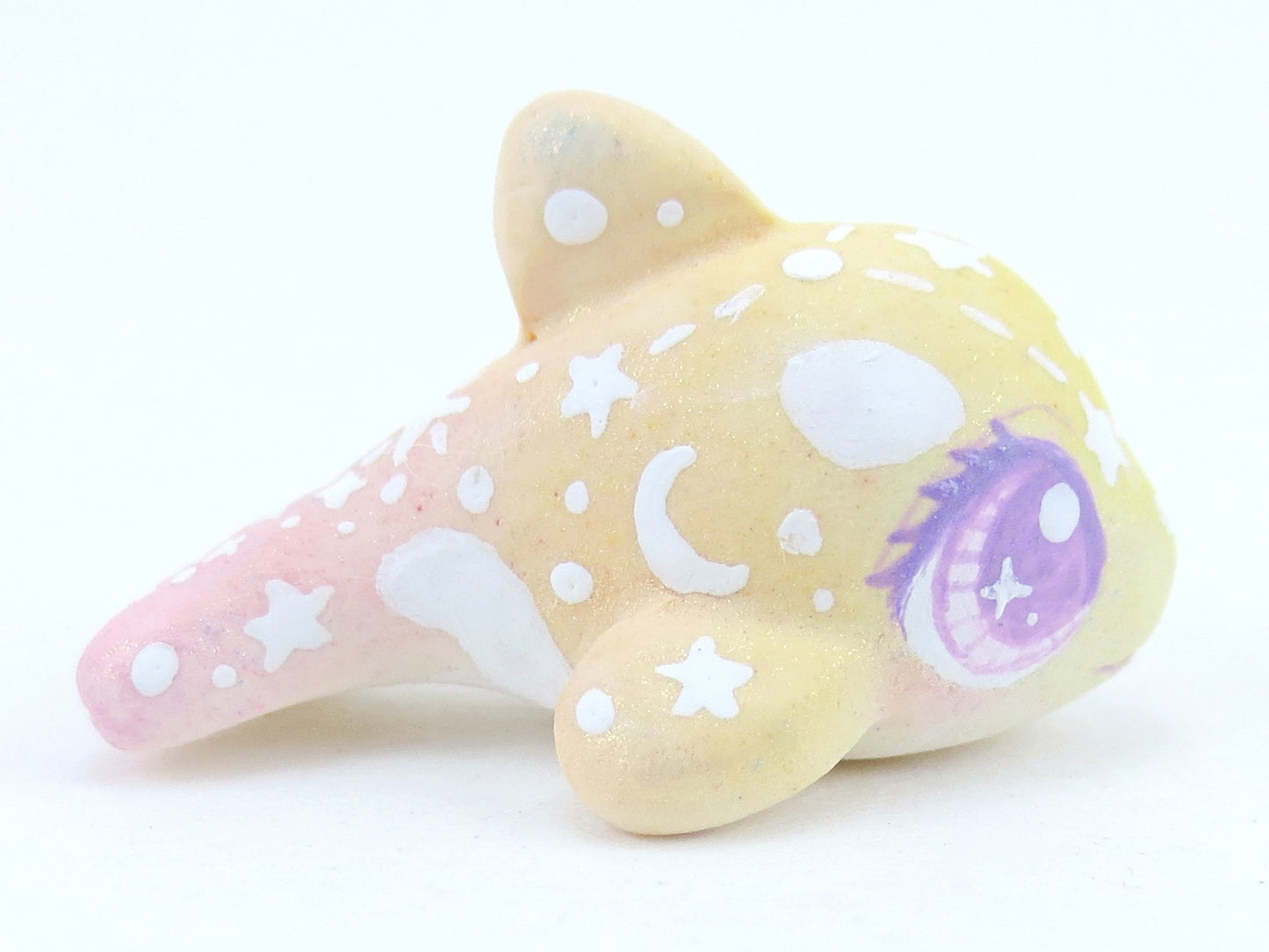 Mini Baby Sunset Ombre Constellation Orca Figurine - Polymer Clay Kawaii Animals