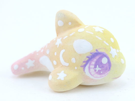 Mini Baby Sunset Ombre Constellation Orca Figurine - Polymer Clay Kawaii Animals