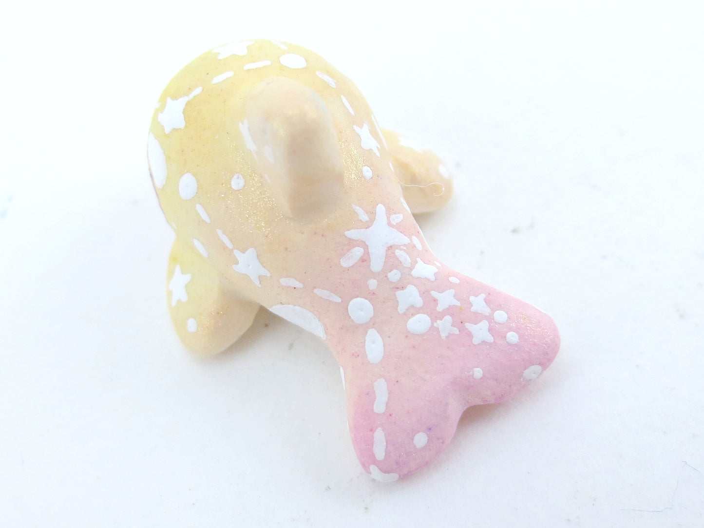 Mini Baby Sunset Ombre Constellation Orca Figurine - Polymer Clay Kawaii Animals