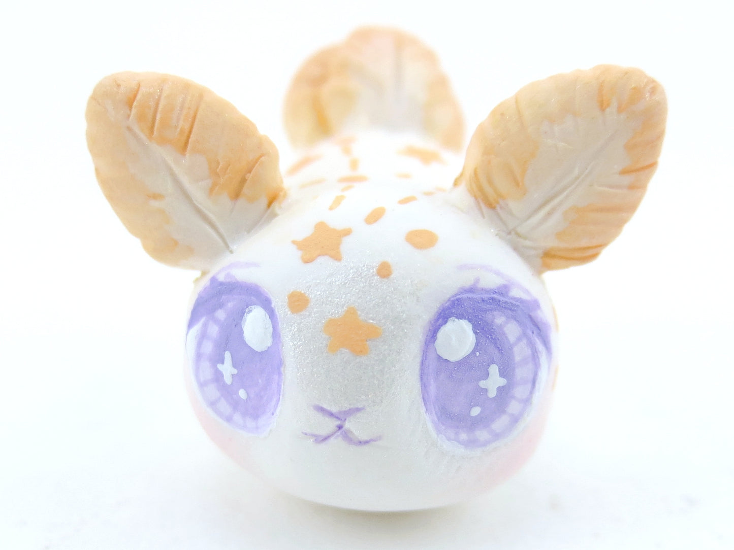 Orange Constellation Sea Bunny Slug Figurine - Polymer Clay Kawaii Animals