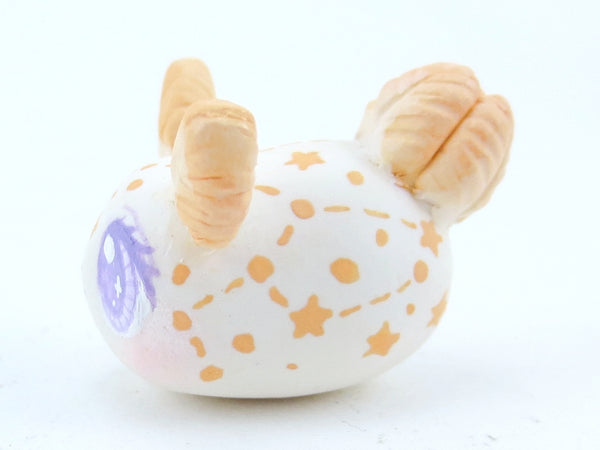Orange Constellation Sea Bunny Slug Figurine - Polymer Clay Kawaii Animals