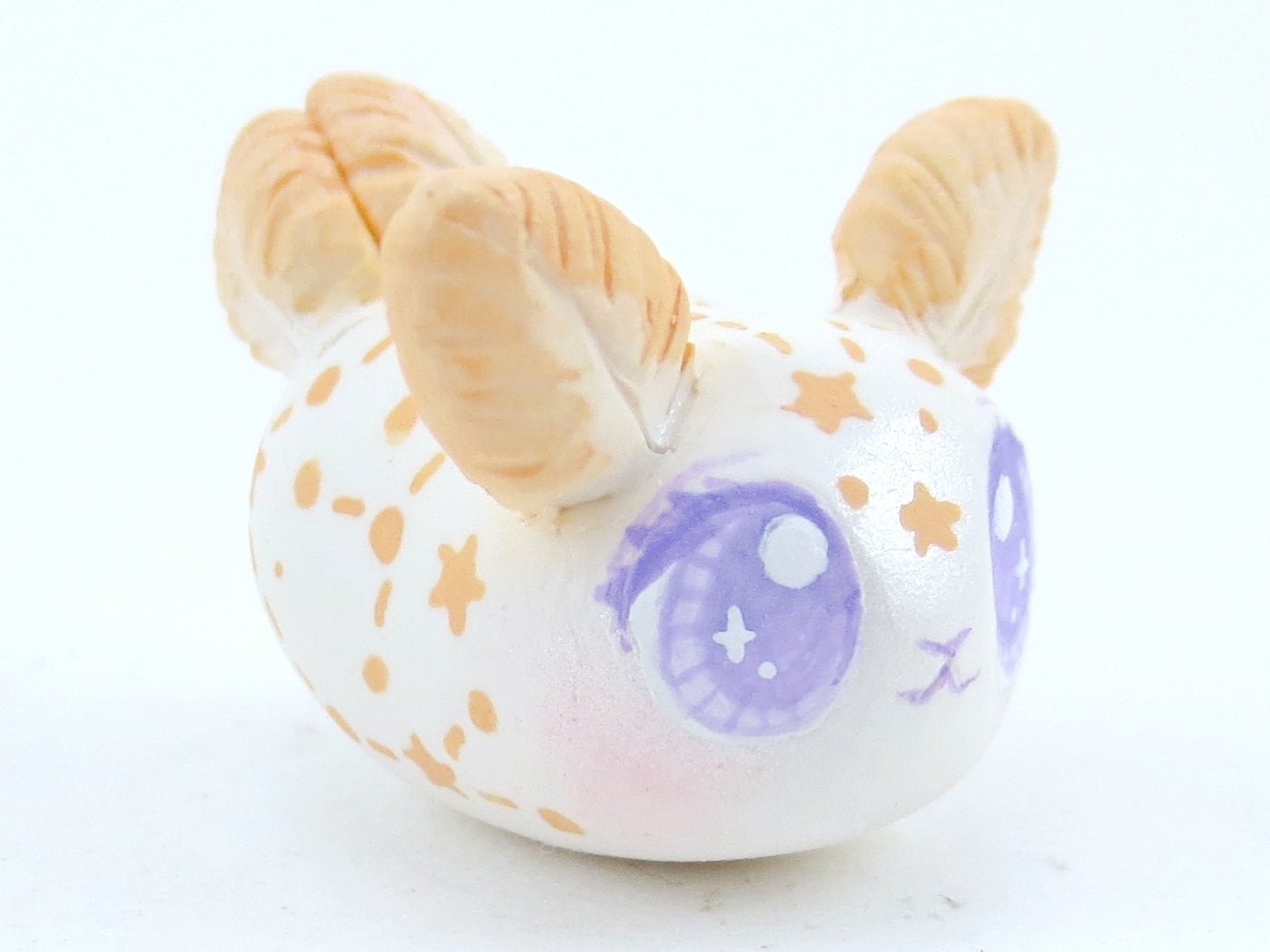 Orange Constellation Sea Bunny Slug Figurine - Polymer Clay Kawaii Animals