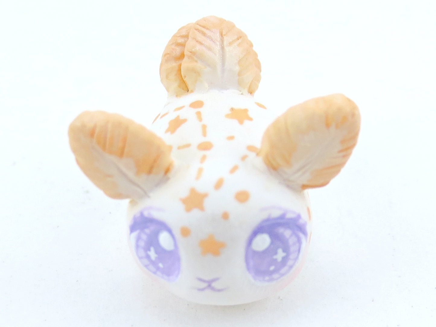 Orange Constellation Sea Bunny Slug Figurine - Polymer Clay Kawaii Animals