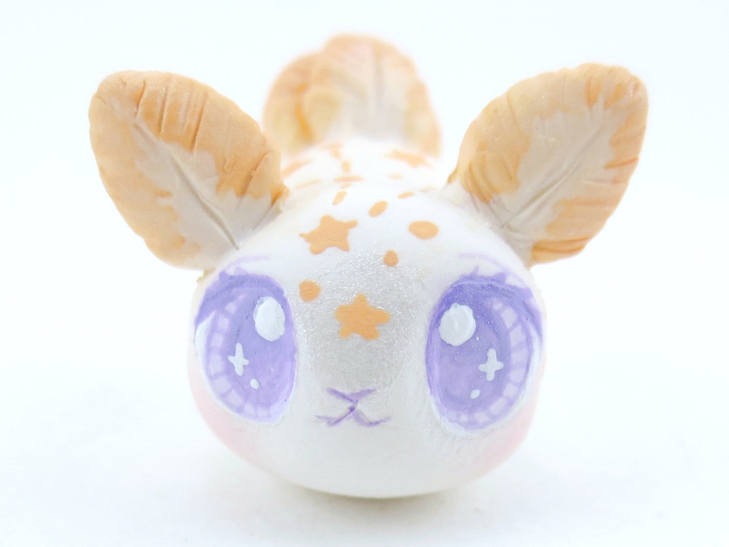 Orange Constellation Sea Bunny Slug Figurine - Polymer Clay Kawaii Animals