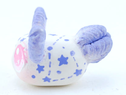 Purple Constellation Sea Bunny Slug Figurine - Polymer Clay Kawaii Animals