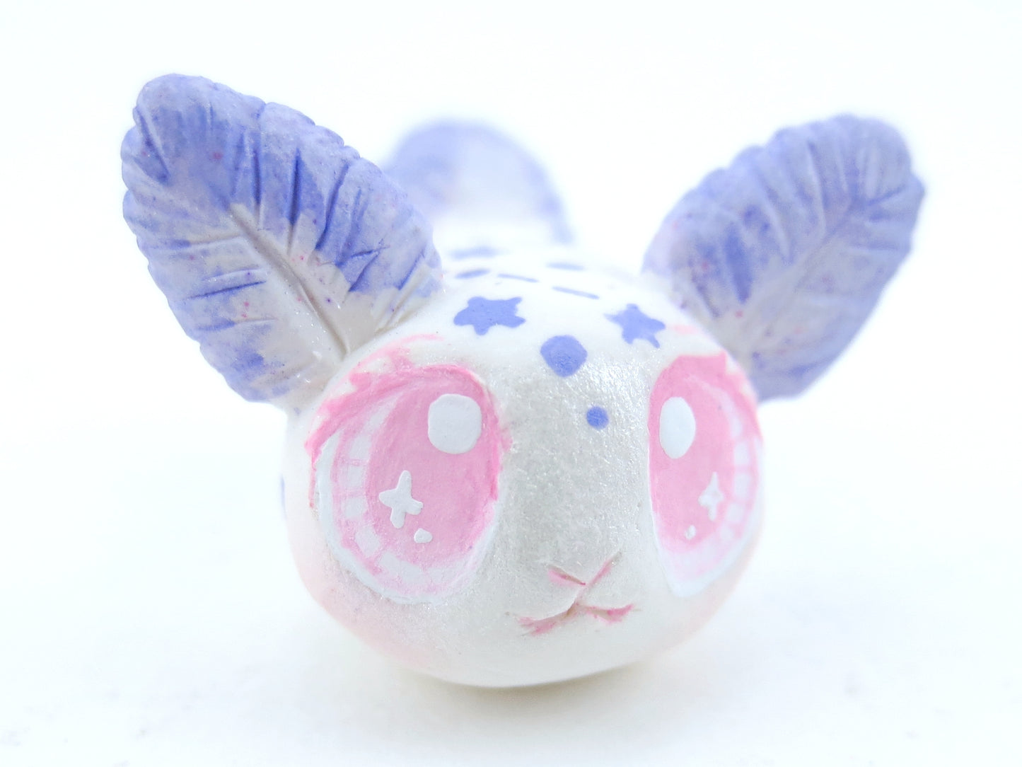 Purple Constellation Sea Bunny Slug Figurine - Polymer Clay Kawaii Animals