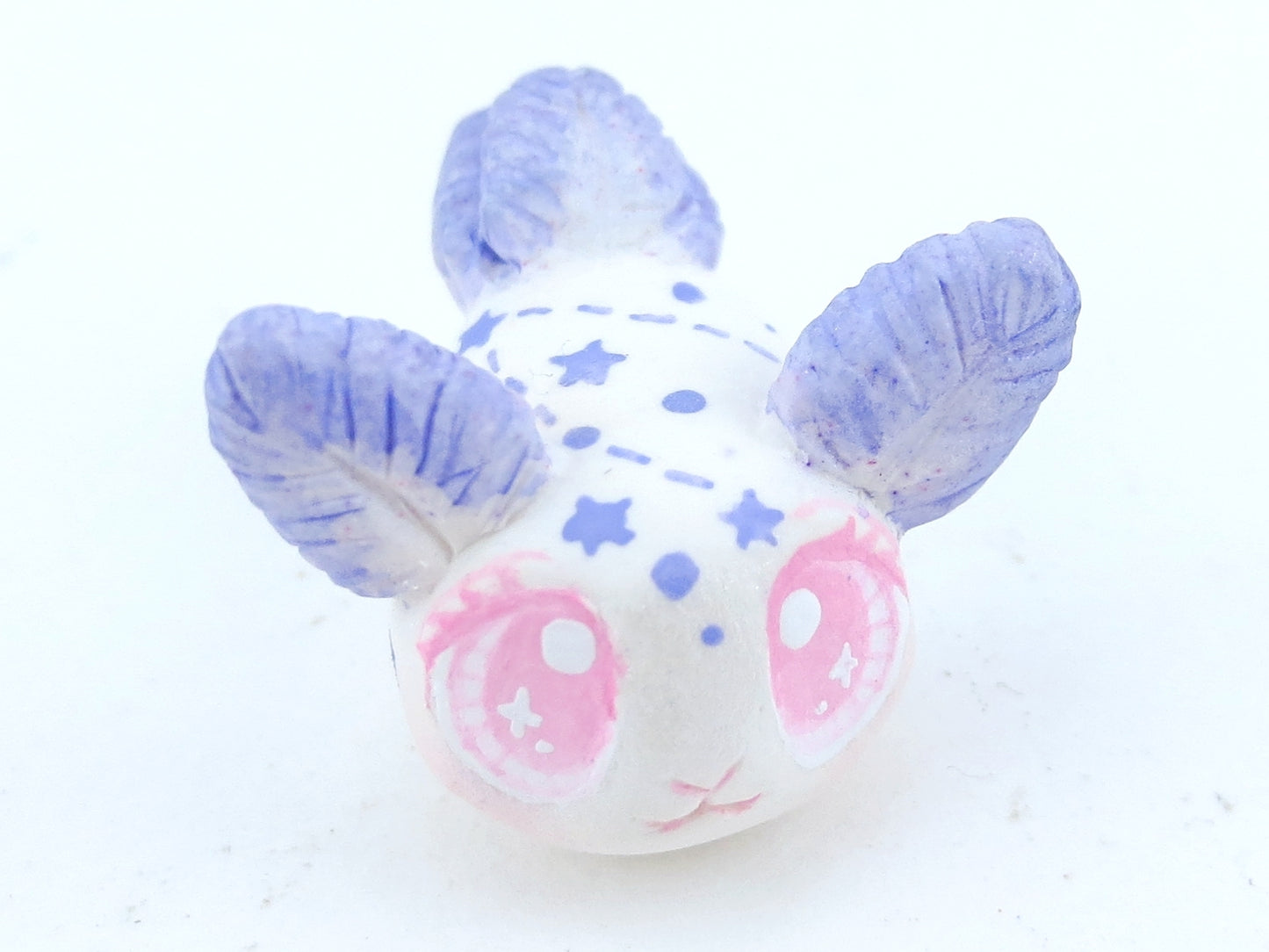 Purple Constellation Sea Bunny Slug Figurine - Polymer Clay Kawaii Animals