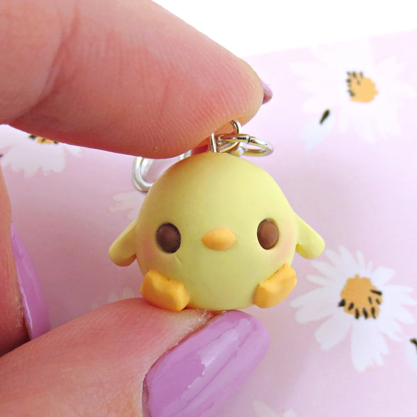 Butters the Chick Charm - Polymer Clay Spring and Easter Animals