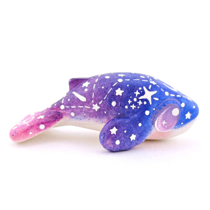 Night Sky Constellation Ombre Whale Figurine - Polymer Clay Enchanted Ocean Animals