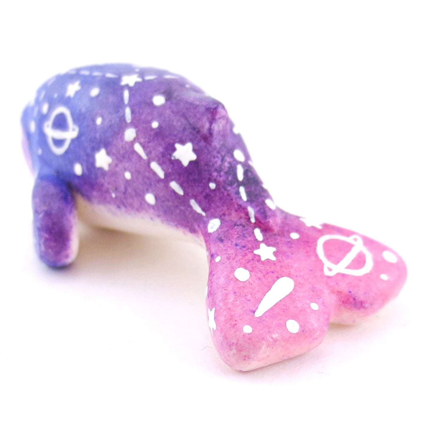 Night Sky Constellation Ombre Whale Figurine - Polymer Clay Enchanted Ocean Animals