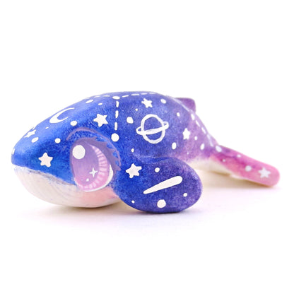 Night Sky Constellation Ombre Whale Figurine - Polymer Clay Enchanted Ocean Animals