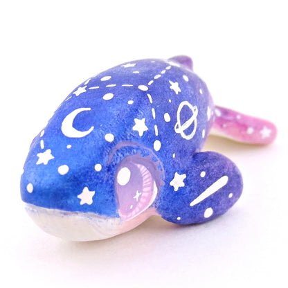 Night Sky Constellation Ombre Whale Figurine - Polymer Clay Enchanted Ocean Animals