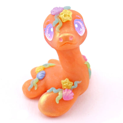 Seashell Nessie Figurine - Polymer Clay Ocean Collection