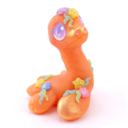 Seashell Nessie Figurine - Polymer Clay Ocean Collection