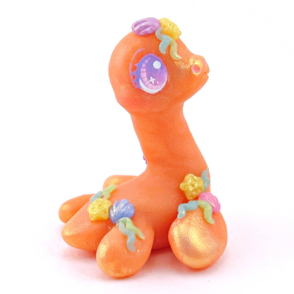 Seashell Nessie Figurine - Polymer Clay Ocean Collection