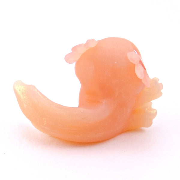 Waving Pink Axolotl Figurine - Polymer Clay Ocean Collection