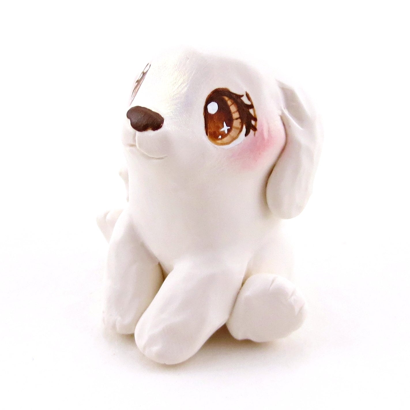 Great Pyrenees Farm Dog Figurine - Polymer Clay Spring Animal Collection