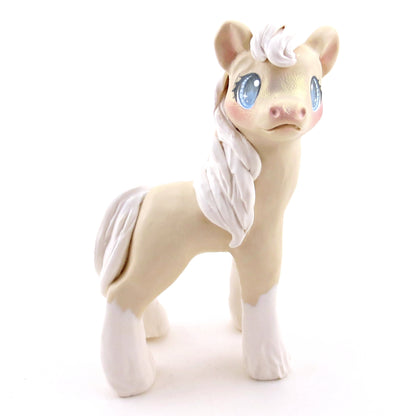 Palomino Clydesdale Figurine - Polymer Clay Spring Animal Collection