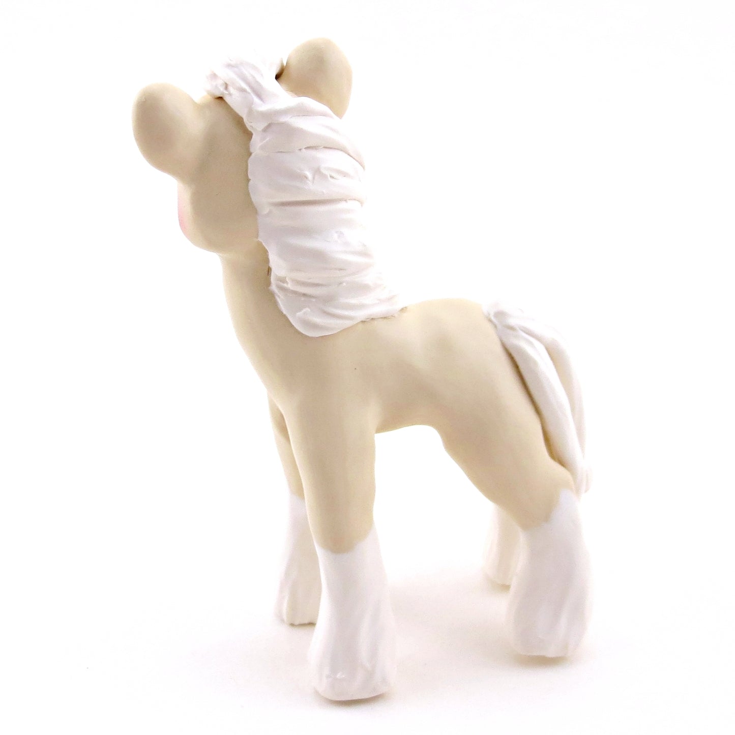 Palomino Clydesdale Figurine - Polymer Clay Spring Animal Collection