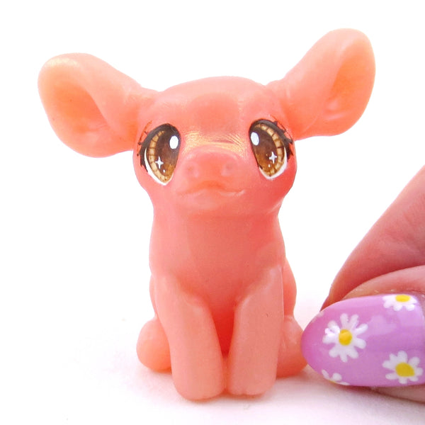 Little Pig Figurine - Polymer Clay Spring Animal Collection