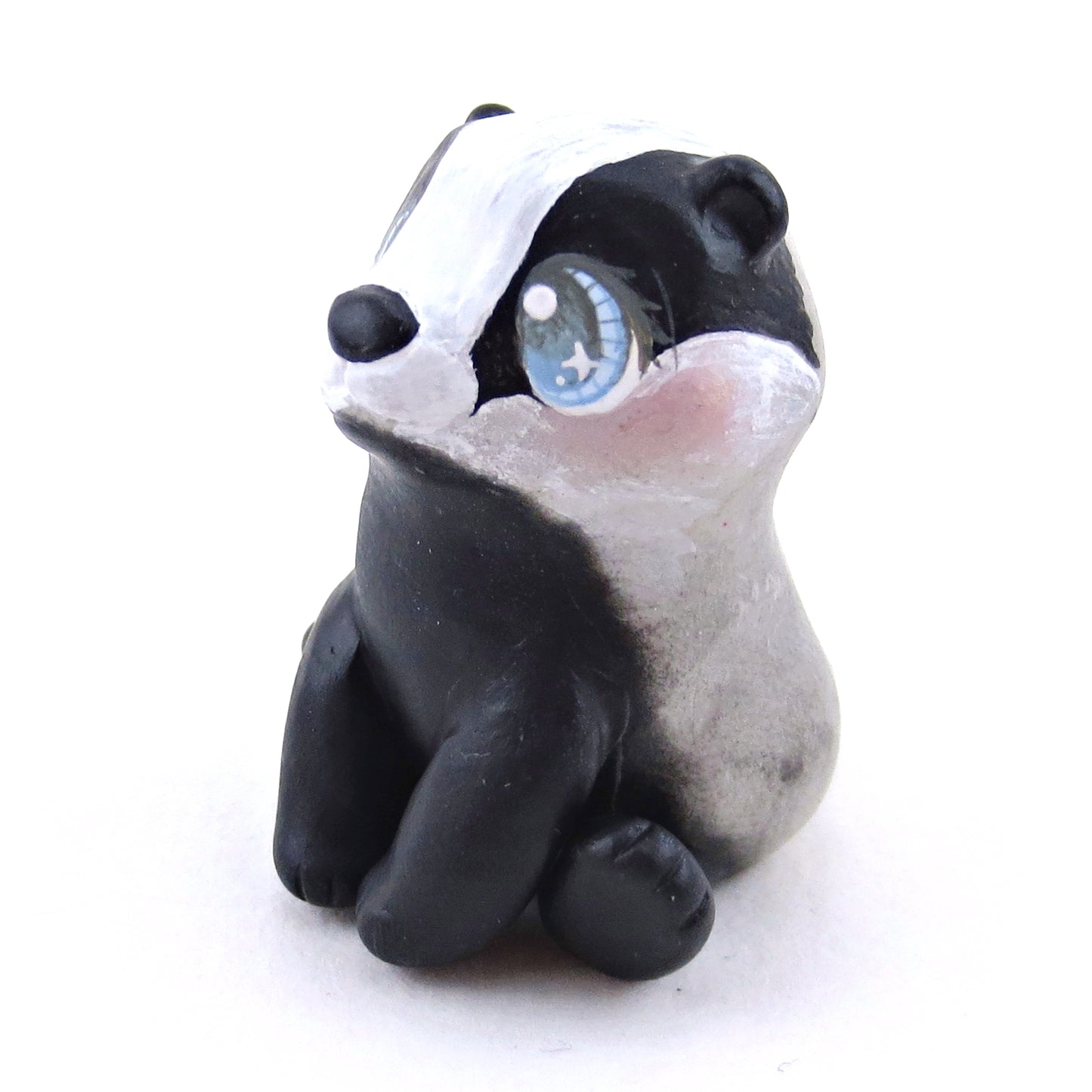 Badger Figurine - Polymer Clay Spring Animal Collection