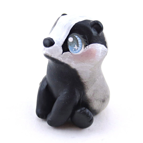 Badger Figurine - Polymer Clay Spring Animal Collection