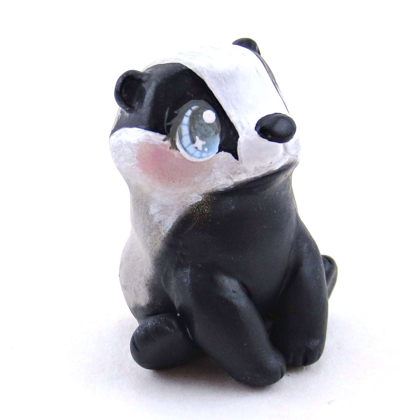 Badger Figurine - Polymer Clay Spring Animal Collection