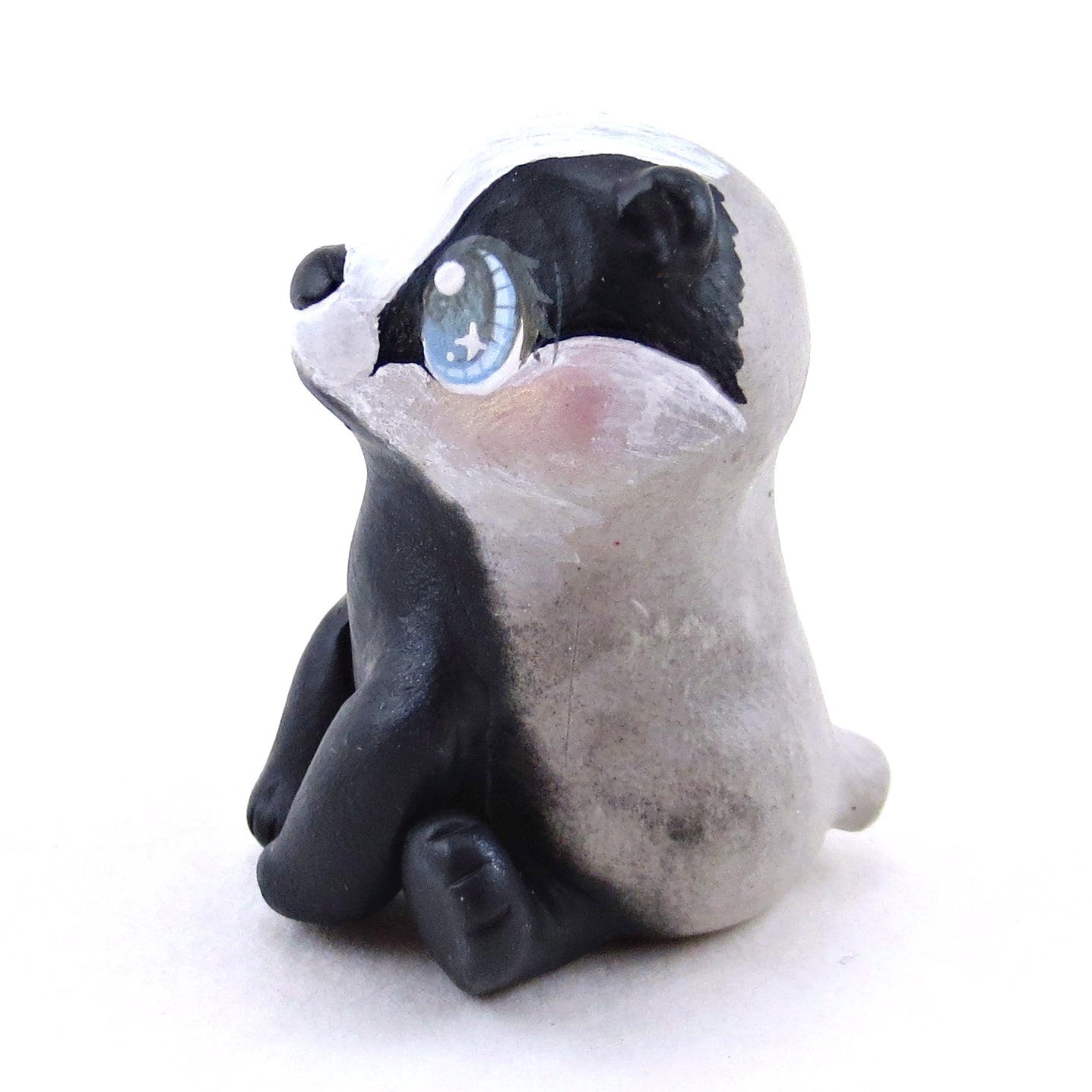 Badger Figurine - Polymer Clay Spring Animal Collection