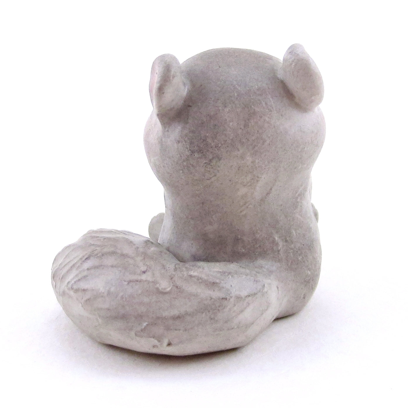 Grey Squirrel Figurine - Polymer Clay Spring Animal Collection