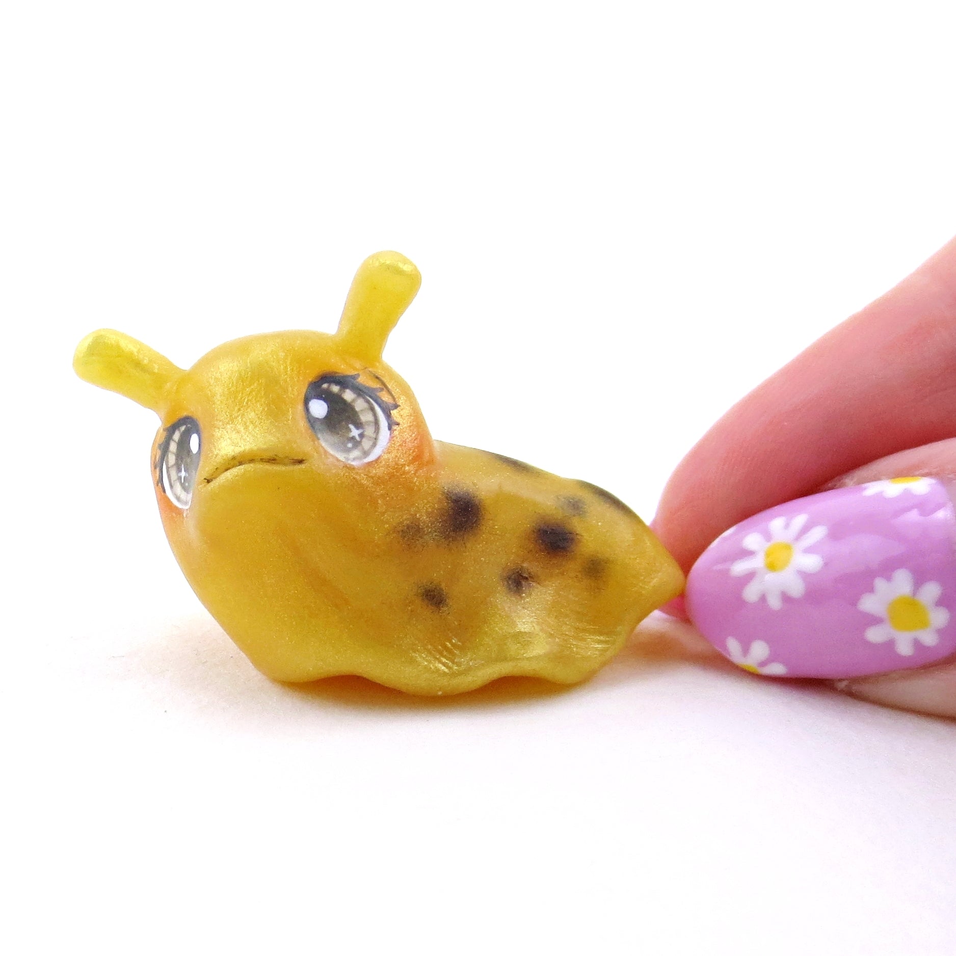 Banana Slug Figurine - Polymer Clay Spring Animal Collection