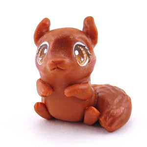Red Squirrel Figurine - Polymer Clay Continents Collection