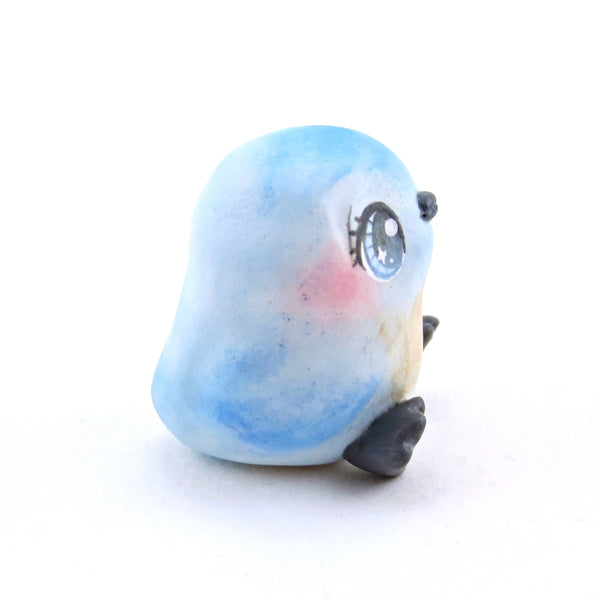 Little Bluebird Figurine - Polymer Clay Spring Animal Collection