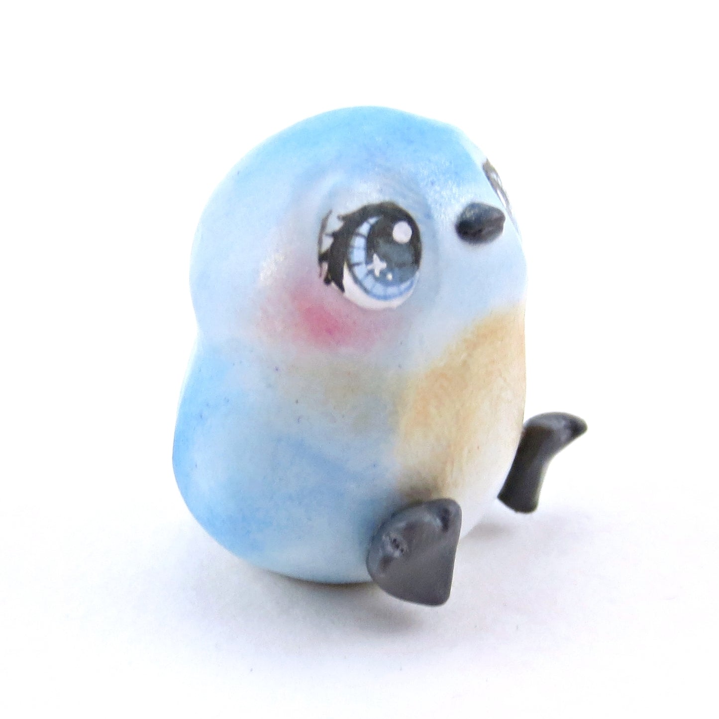 Little Bluebird Figurine - Polymer Clay Spring Animal Collection