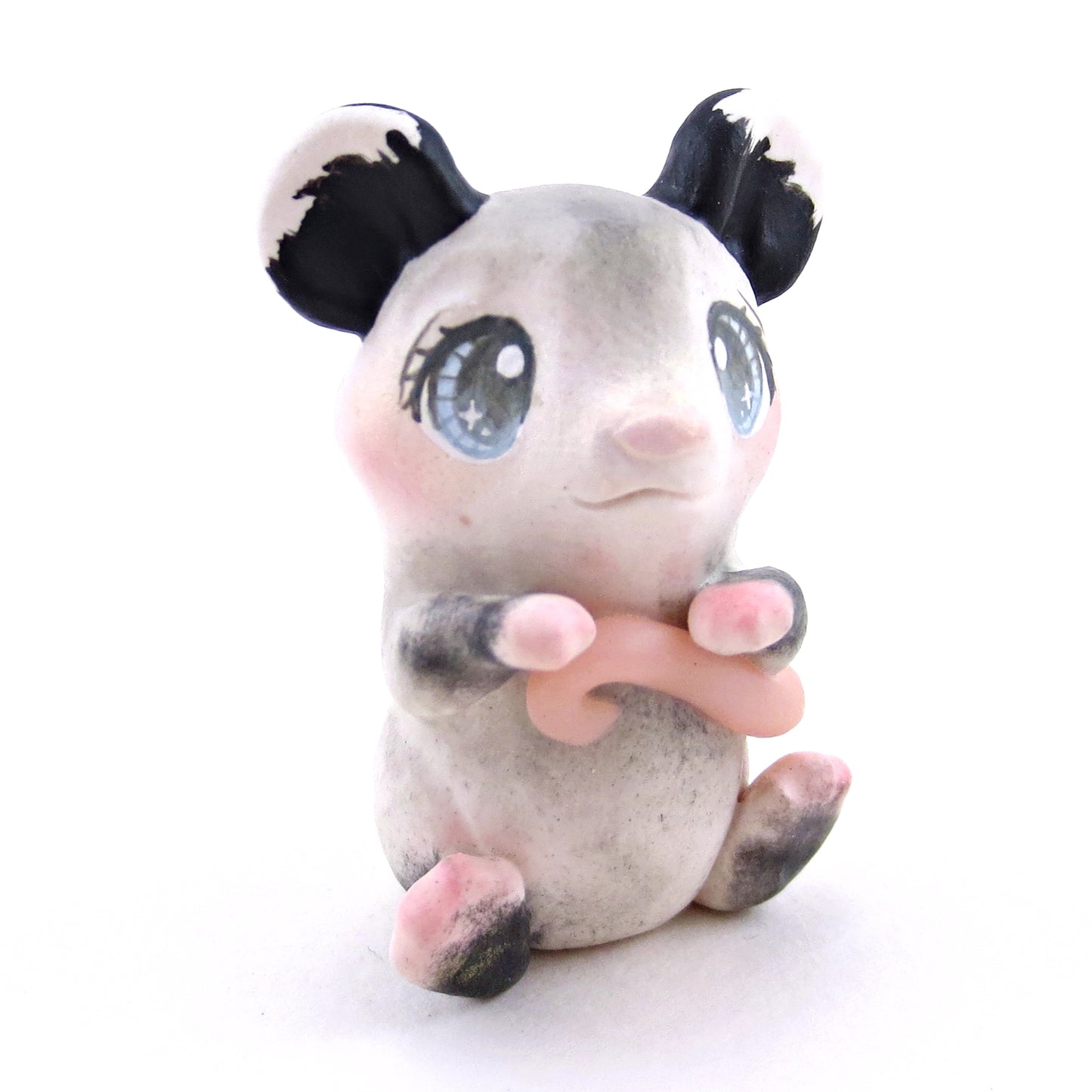 Little Blue/Grey-Eyed Opossum Figurine - Polymer Clay Continents Collection