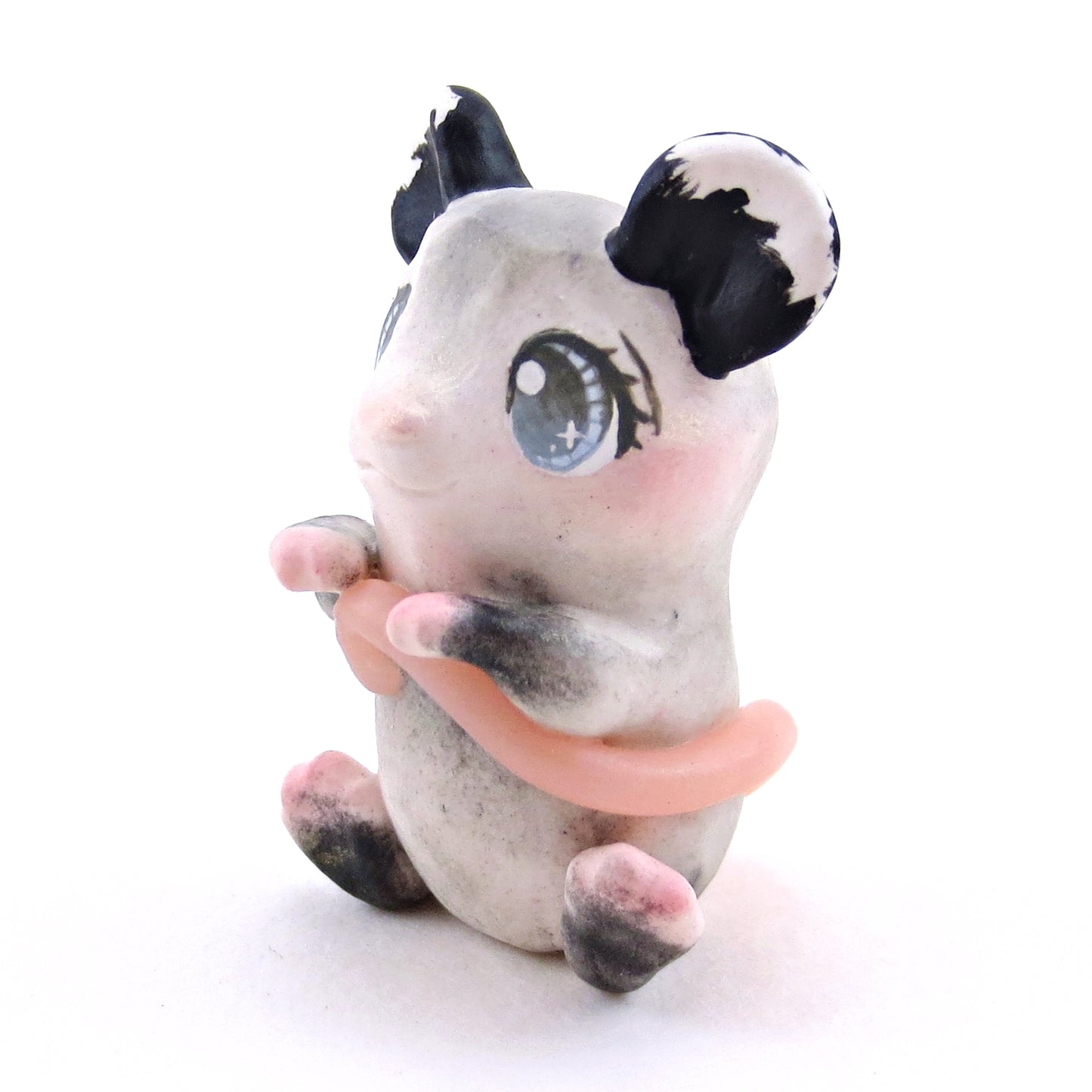 Little Blue/Grey-Eyed Opossum Figurine - Polymer Clay Continents Collection