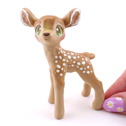 Dappled Deer Figurine - Polymer Clay Continents Collection