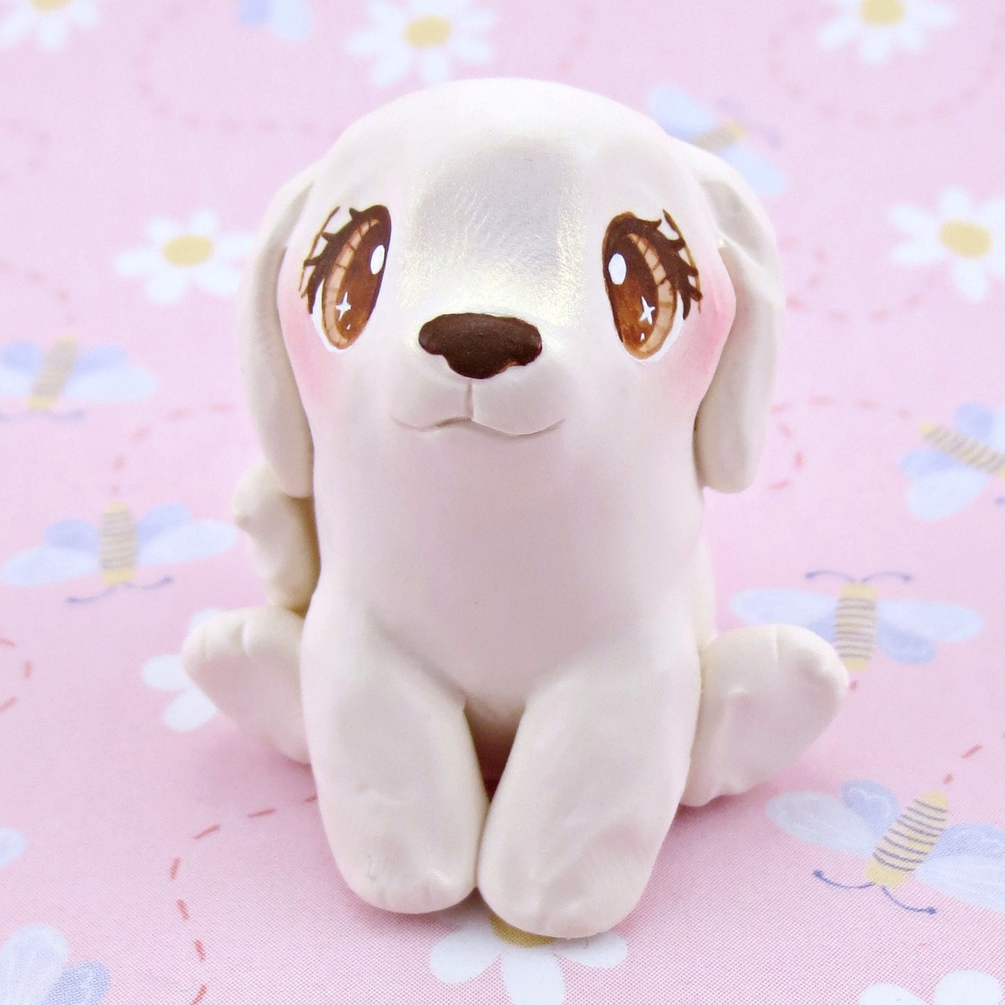 Great Pyrenees Farm Dog Figurine - Polymer Clay Spring Animal Collection