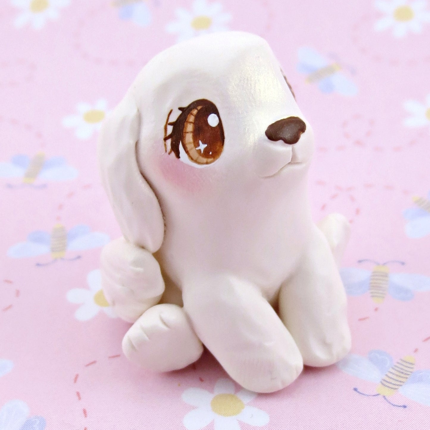 Great Pyrenees Farm Dog Figurine - Polymer Clay Spring Animal Collection