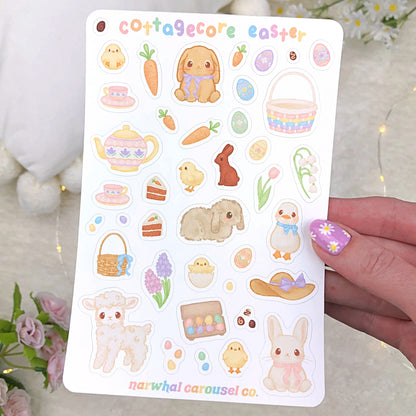 Cottagecore Easter Sticker Sheet